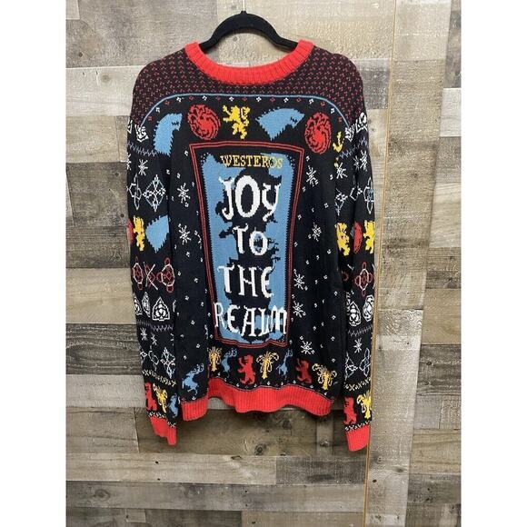 Game of Thrones ugly Christmas sweater Size XXl - Picture 1 of 5
